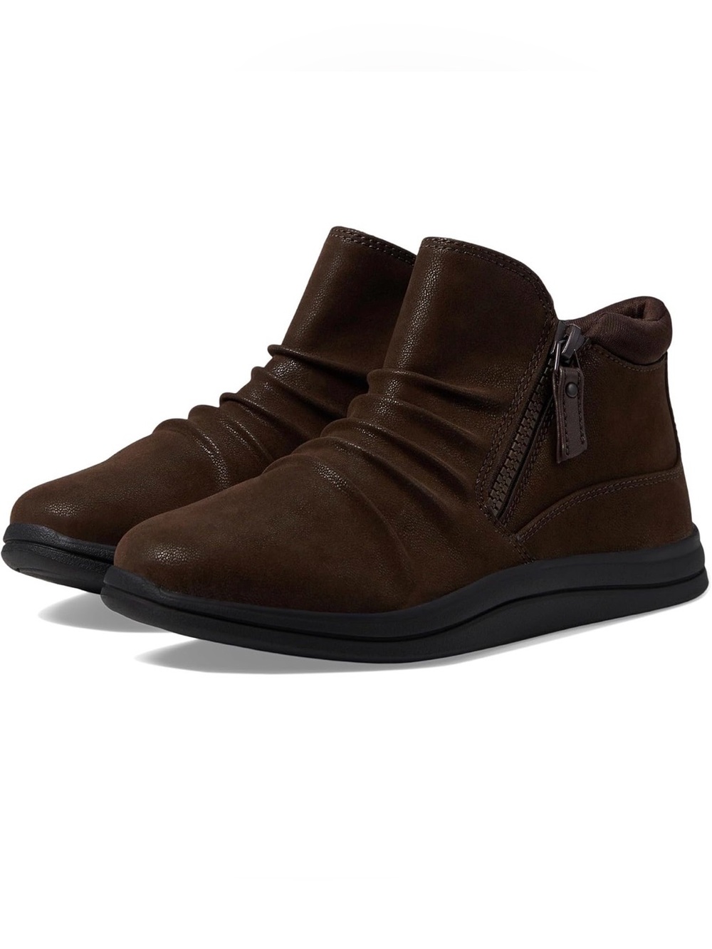 🖤🖤 Clarks Dark Brown Women's Breeze Range Ankle Bootie - Marron Foncé